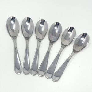 Cuisinart Elite Maree Stainless Glossy Teaspoons 6.5” Set Of 6